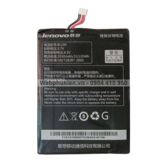 Pin Lenovo BL195 cho máy A2107/A2207 mới 100% bảo hành 6 tháng.