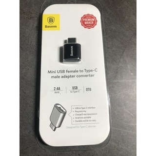 Đầu chuyển BASEUS OTG  Type C sang USB  ( Adapter Converter Type C Male to USB Female )