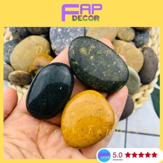 1kg đá cuội nhiều màu siêu đẹp trang trí bể cá làm sân vườn, đá cuội trang trí thủy sinh - fapfood