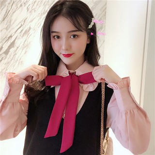 [order] Set váy đen áo hồng cột nơ (có tách set) - u.w