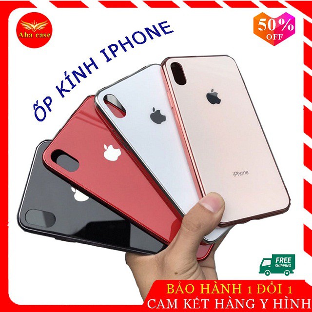 [Freeship] Ốp Lưng Iphone cao cấp mặt kính cho ip 6/6s/6 plus/7/7plus, 8/8plus/X/Xs Max, ip11,11 pro max chống trầy xước