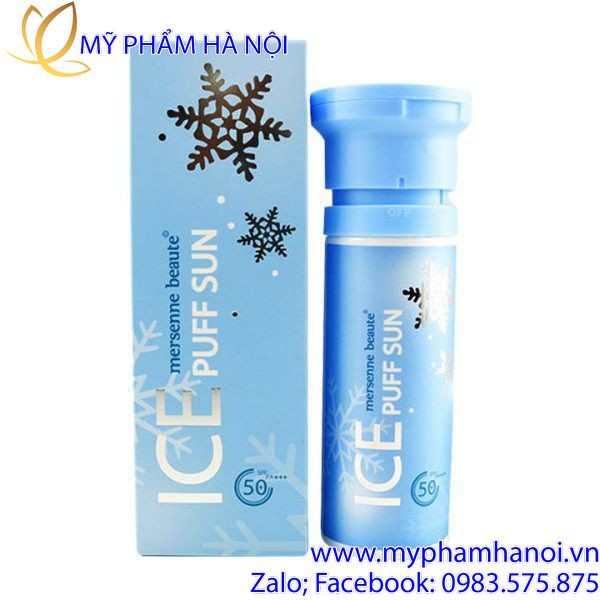 KEM CHỐNG NẮNG ICE PUFF SUN MERSENNE BEAUTE PHA LÊ TUYẾT