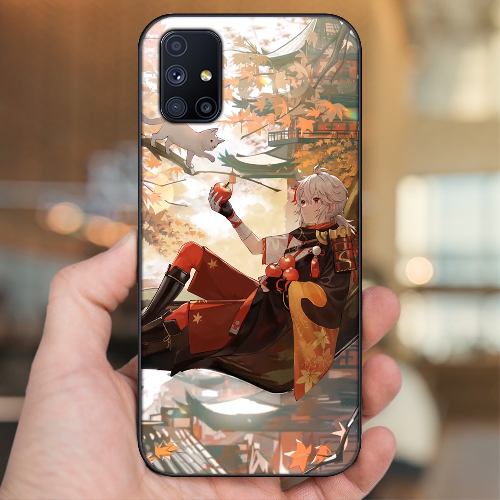 Ốp lưng Samsung M51 viền đen in hình Kazuha Genshin Impact