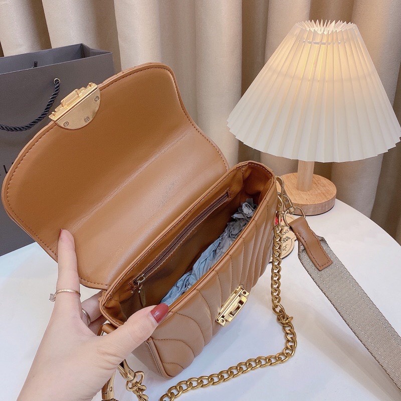 Túi đeo chéo ck khóa tròn Set túi cê ka khóa tròn kèm ví hot trend 2022