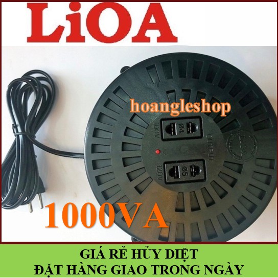 GIAO TRONG NGÀY🚚Biến áp lioa 1000VA đổi nguồn điện 220v sang 100v DN010