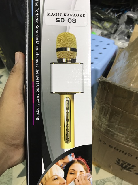 [Mã ELHACE giảm 4% đơn 300K] Mic Karaoke Sd-08 Chất Lượng Tuyệt Vời