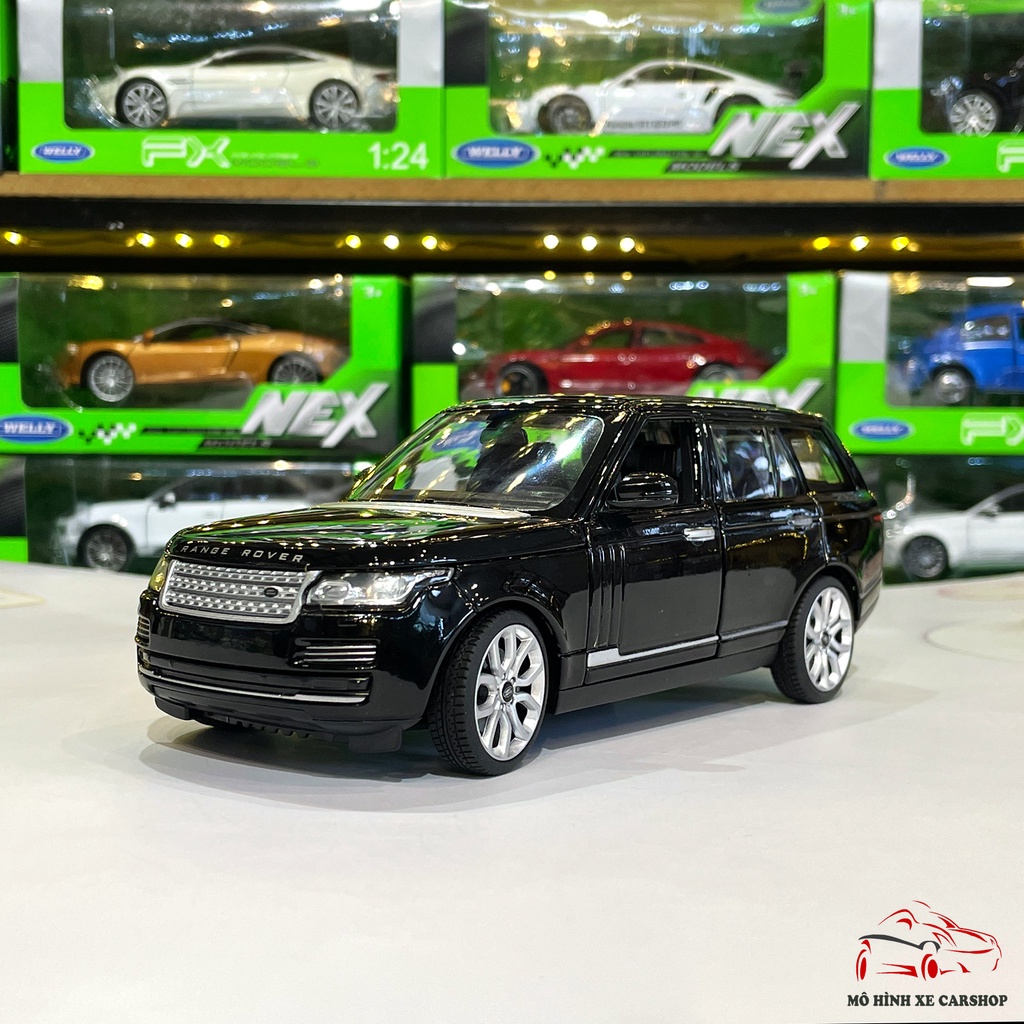 Mô hình xe ô tô Range Rover Land Rover hãng Rastar tỉ lệ 1:24 màu đen