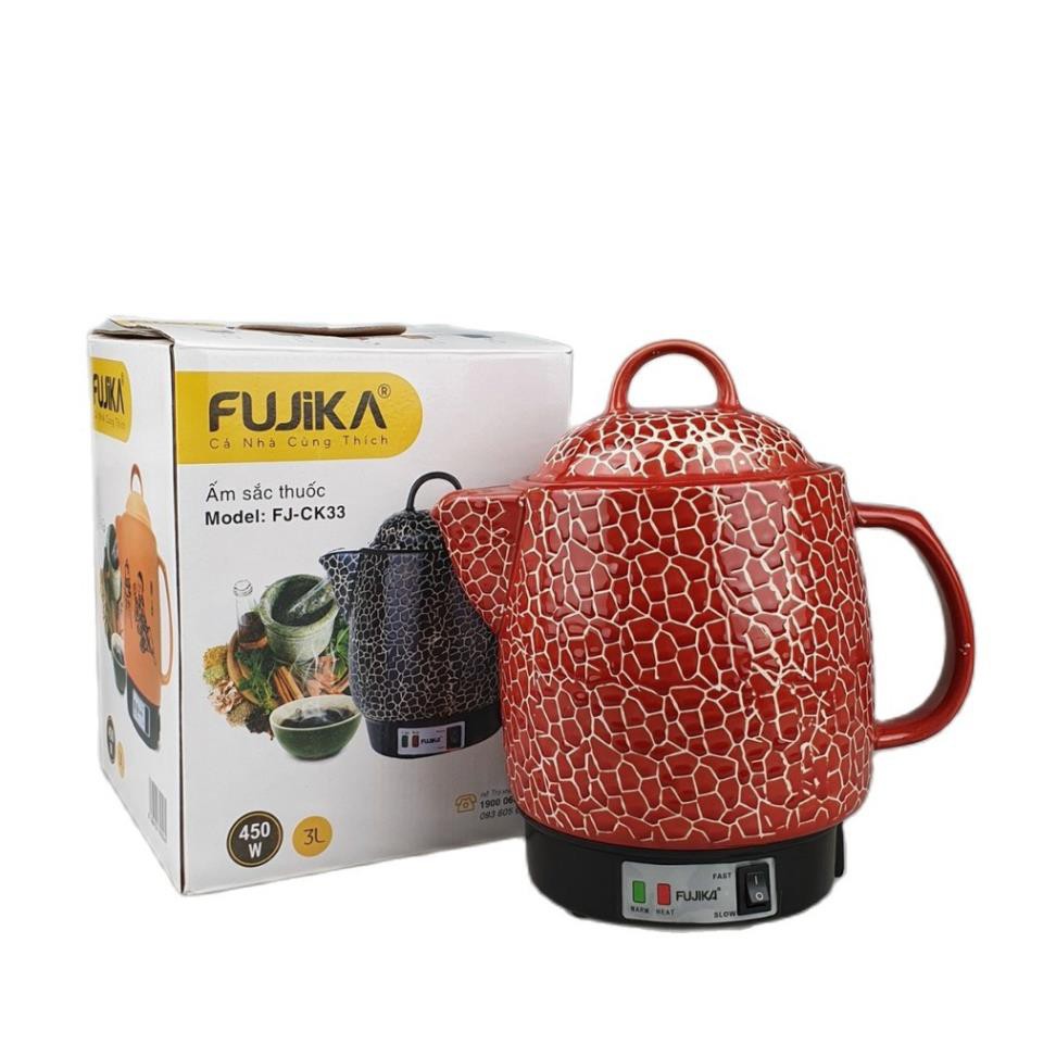 Ấm sắc thuốc điện tự động FUJIKA, dung tích 3L, công suất 450W, bảo hành 12 tháng,