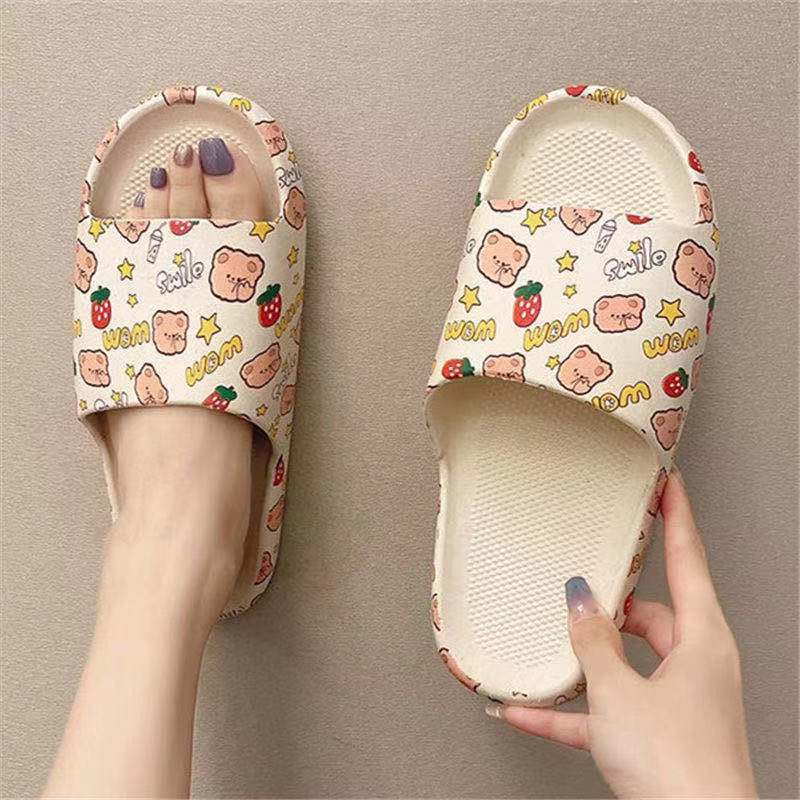 Giày Sandal Đế Mềm Chống Trượt Họa Tiết Graffiti Thời Trang
