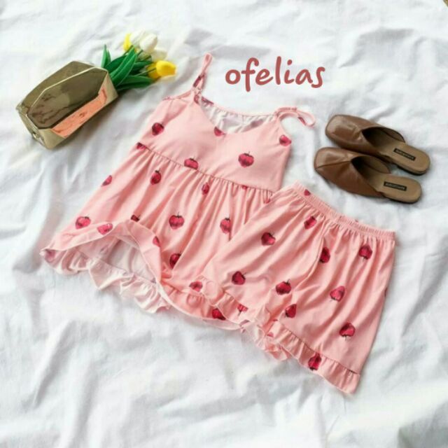 [Mã WAPUSH hoàn 12% xu đơn 99k] bộ ngủ nhà quả dâu túi zip cam kết màu như hình có ảnh thật | BigBuy360 - bigbuy360.vn