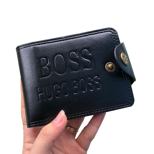 Ví da nam, bóp nam thời trang dáng ngang có Nút bấm Sang Trọng - Lịch lãm đẳng cấp quý ông.