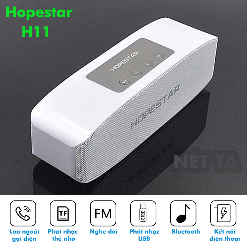 Loa bluetooth không dây 8W kết nối bluetooth 3.0 HopeStar H11 pin 2400mAh êm ái-nhỏ gọn-tiện lợi