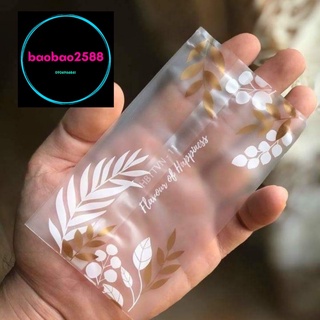 Set 50 túi bánh quy , bánh dứa , hoa trắng