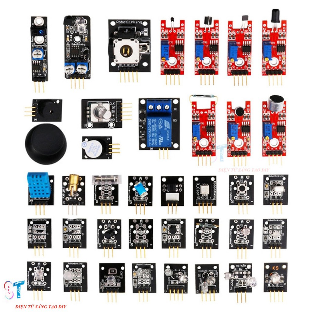 Bộ kit gồm 37 sensor cho Arduino không bao gồm vỏ hộp