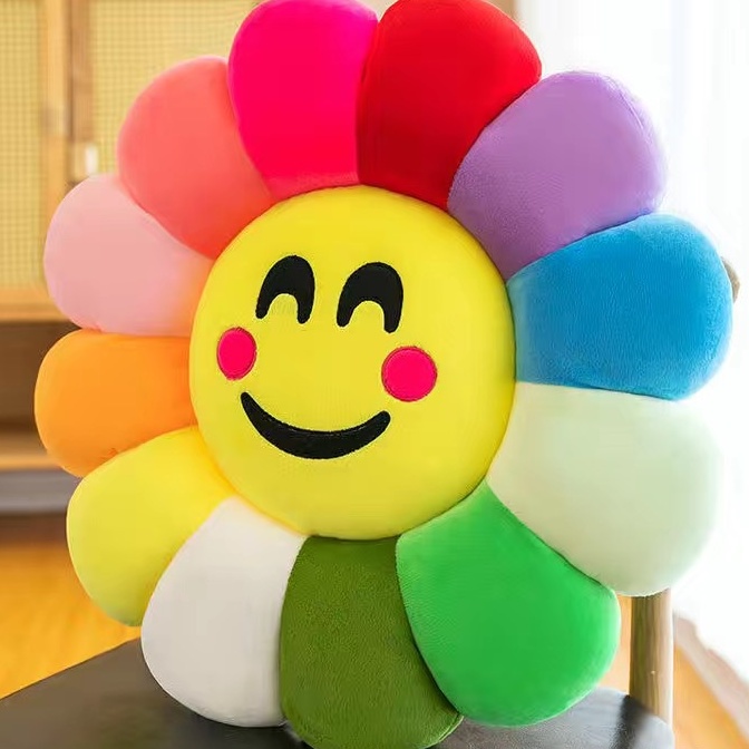 Gối Hoa Hướng Dương Hoạt Hình Nhiều Màu