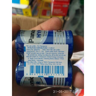 🍓Pin trung Panasonic HYPER C R14UT/2S ( 1 viên )