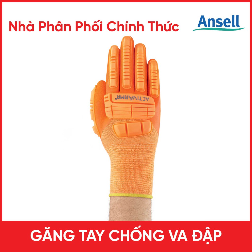 Găng Tay Chống Va Đập Chống Dập Ngón Khiêng Vác Vật Nặng Ansell 97-120