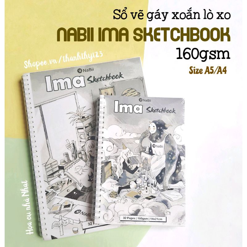 Sổ vẽ Nabii IMA Sketchbook 160gsm