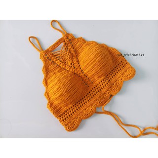 Bikini len móc - Croptop