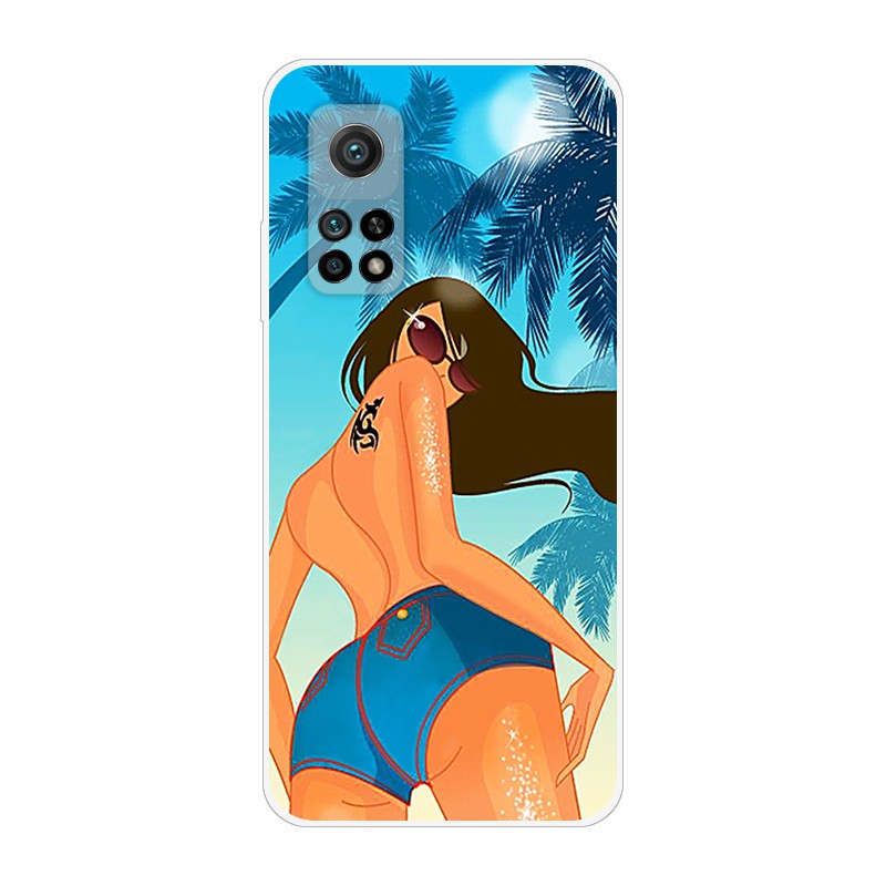 Ốp Lưng Tpu Silicone Họa Tiết Hoạt Hình Đáng Yêu Cho Xiaomi Mi 10t Pro 5g