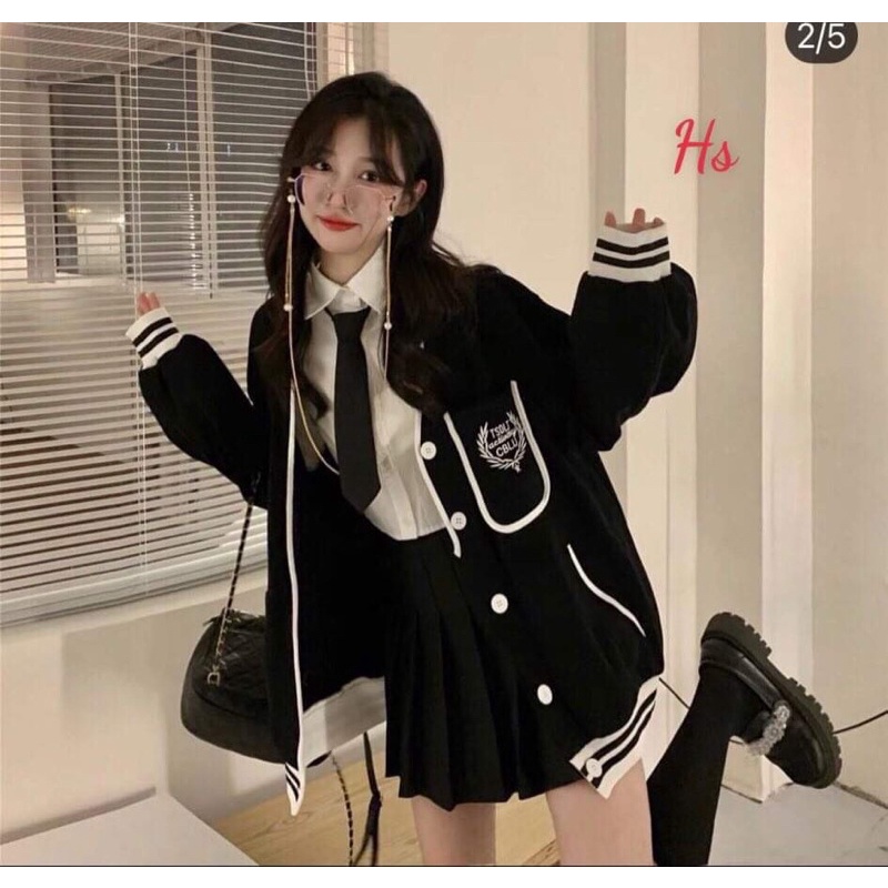 Áo khoác cadigan viền CBLU HSU1