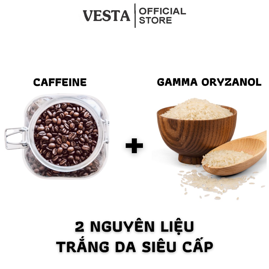 Tinh Bột Cám Gạo Cà Phê Nguyên Chất Vesta Hủ 180ml