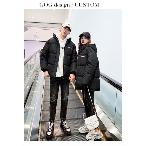 Giao Ngay 🌼Áo Khoác Phao Đôi Nam Nữ Có Mũ Hàng Quảng Châu mới 2021 | BigBuy360 - bigbuy360.vn