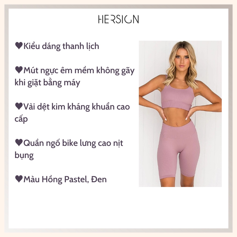 ĐỒ TẬP GYM NỮ BIG SIZE SET THỂ THAO BIGSIZE BỘ ĐỒ TẬP YOGA CAO CẤP HERSIGN-SET43