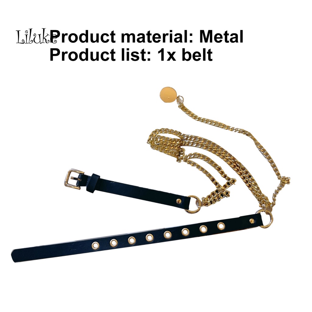 Dây Thắt Lưng Nữ Nhiều Lớp Mạ Vàng/Bạc Thời Trang