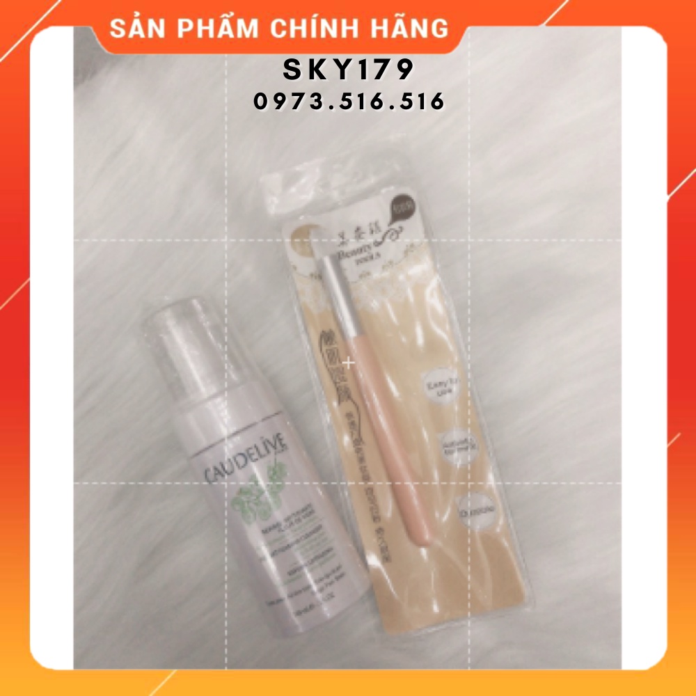 COMBO VỀ SINH XANH_dụng cụ mi_keo nối mi_uốn mi_mi khay_mi fan_sky179