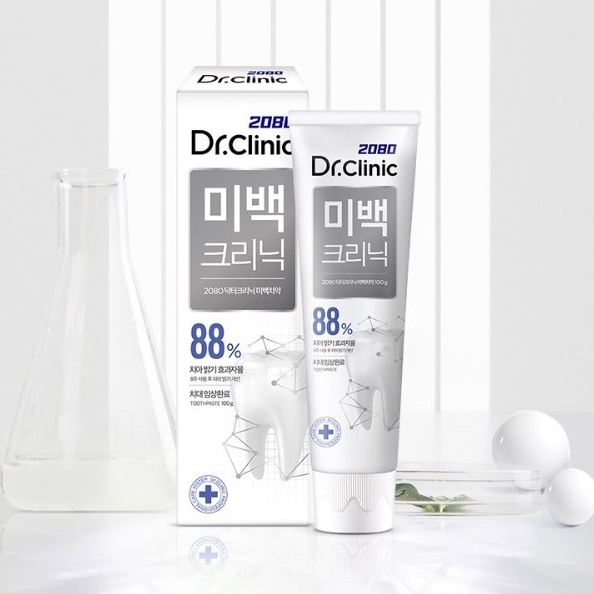 Kem đánh răng chuyên biệt trắng sáng cao cấp 2080 Dr. Clinic Whitening Clinic 120g nội địa Hàn Quốc