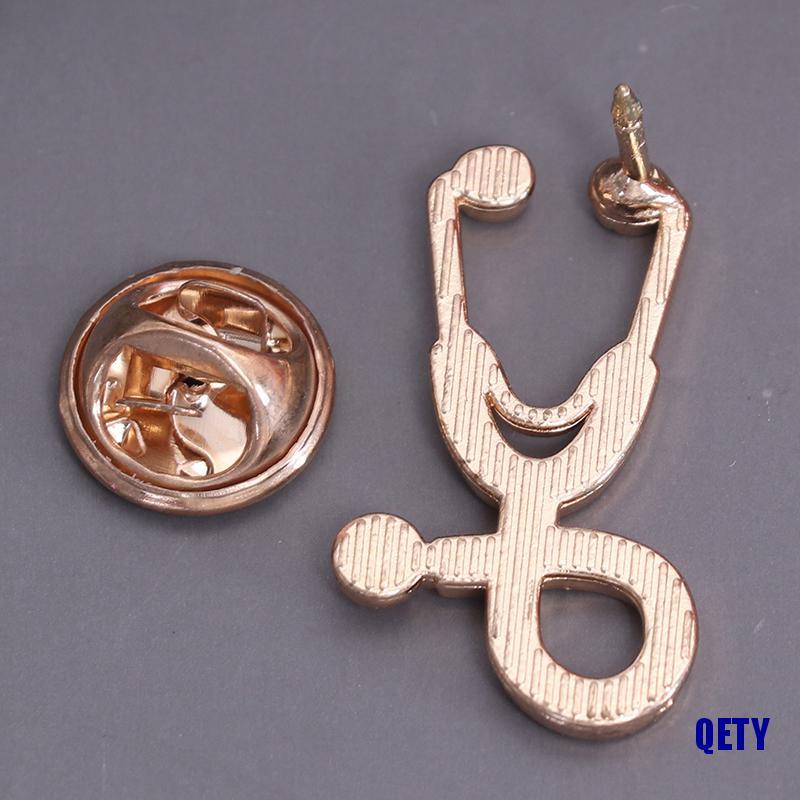 1 Huy Hiệu Cài Áo Hình Ống Nghe Y Tế Phim hoạt hình trâm cài sáng tạo bác sĩ ống nghe trâm trang trí ngực