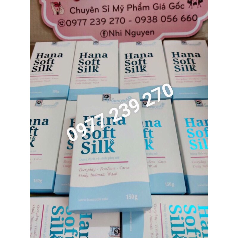 Dung dịch vệ sinh cho nữ và nam Hana Soft &amp; Silk