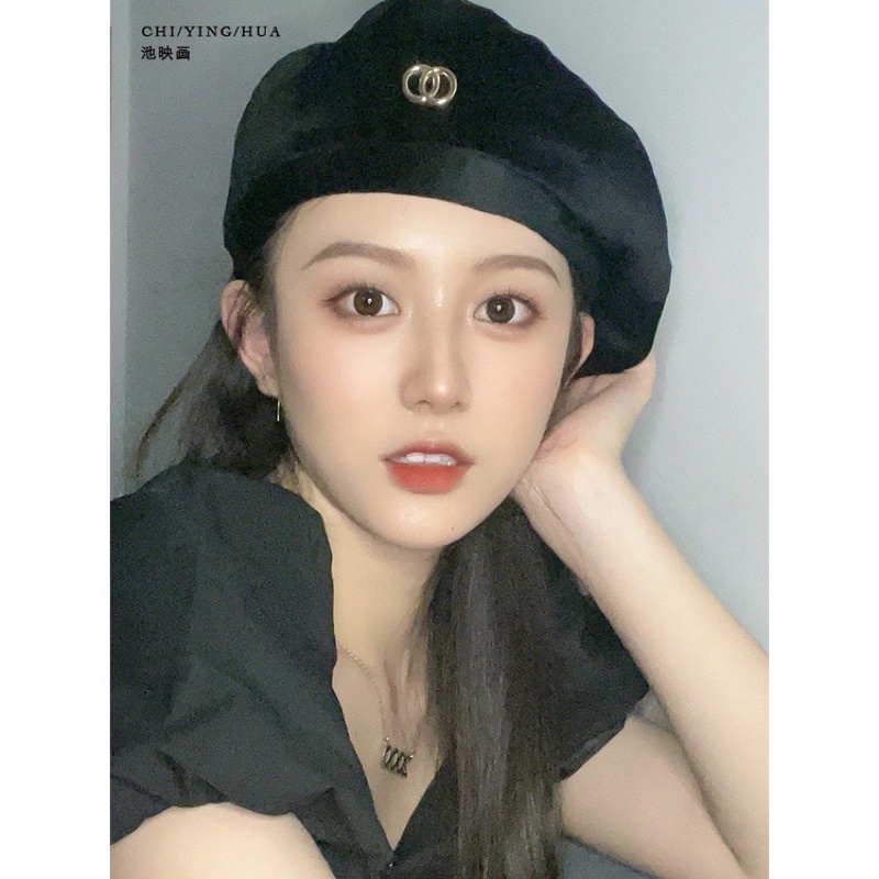Nón Nồi Beret Duy Nhất Đen Thời Trang