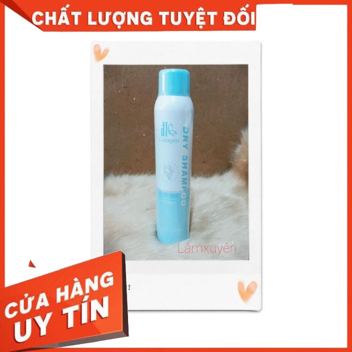Dầu Gội Khô Dạng Xịt DRY 200ML Làm Sạch Tóc Không Bết Dính Gội Đầu Khô Không Cần Nước giúp suôn mượt bồng bềnh