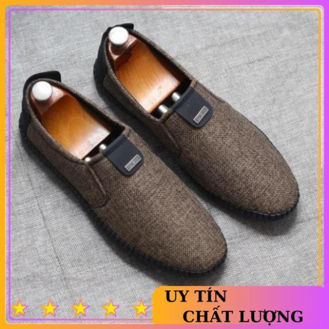 Giày lười nam vải cao cấp 3 màu sang trọng,trẻ trung | BigBuy360 - bigbuy360.vn