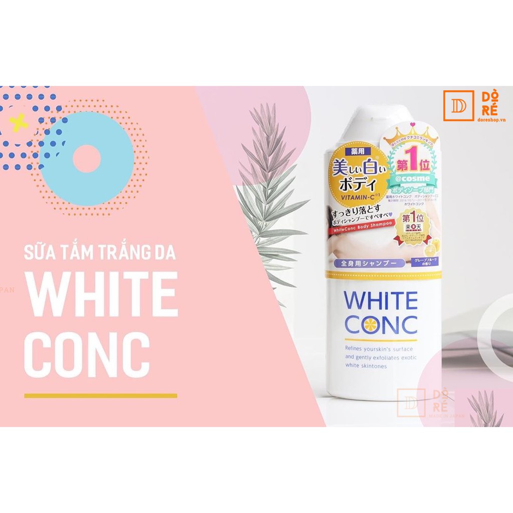 SALE-Nhật nội địa SALE- Sữa tắm trắng White Conc 360ml