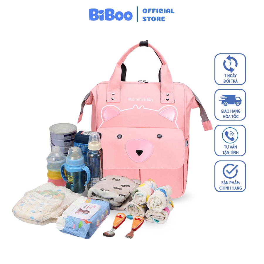 Ba Lô Bỉm Sữa Đa Năng Cho Mẹ Và Bé, Túi Đựng Bỉm Sữa