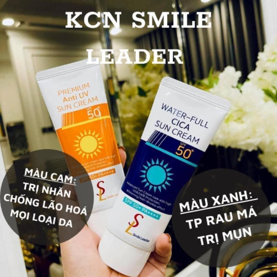 Kem chống nắng SL Smile Leader, kem chống nắng cho da nhạy cảm chống lão hóa SPF50, chính hãng Hàn QuốGentsOfficialStore