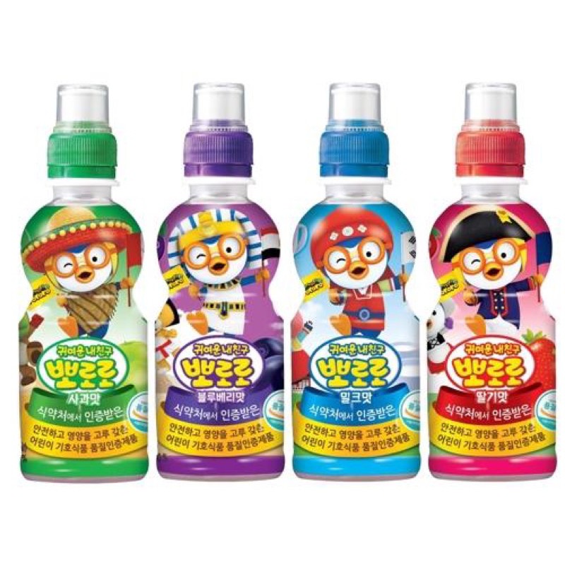 NƯỚC TRÁI CÂY PORORO HÀN QUỐC 235ML