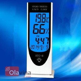 Đồng hồ đo nhiệt độ, độ ẩm trong nhà HTC  8
