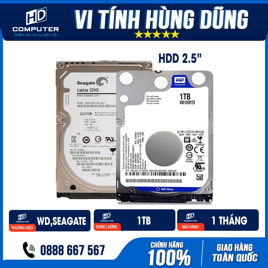 Ổ Cứng HDD Laptop 250gb/ 320gb/ 500gb/ 640gb / 1tb giá rẻ