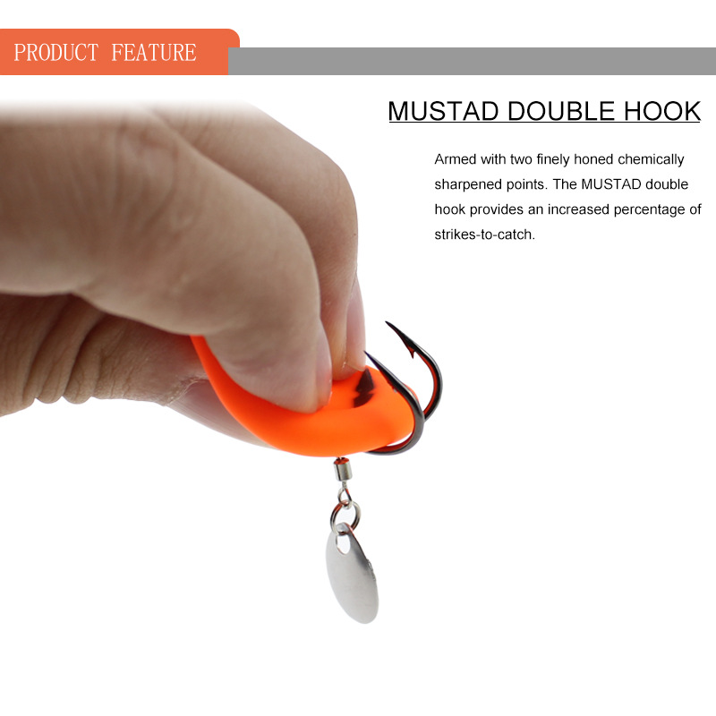 Mồi Câu Cá Giả Hình Ếch Kèm Móc Câu Mềm 4.5cm 8.5g Umpan Katak