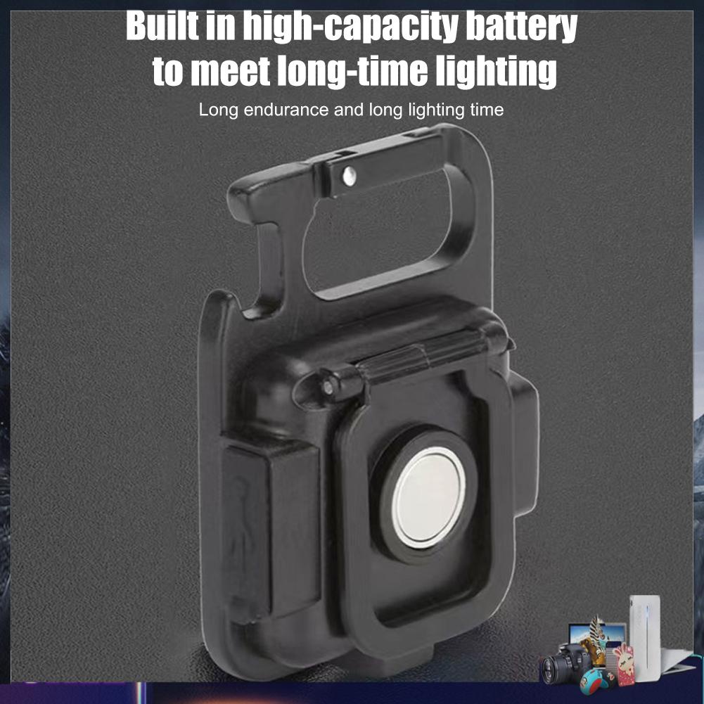 Móc Khóa Đèn LED COB Mini 400lm Chống Nước 4 Chế Độ