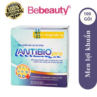 Men Lợi Khuẩn Giúp Cân Bằng Hệ Vi Sinh Đường Ruột Antibio Pro (Hộp 100 Gói) (10 Túi x 10 Gói Bột 1G) - 0304914