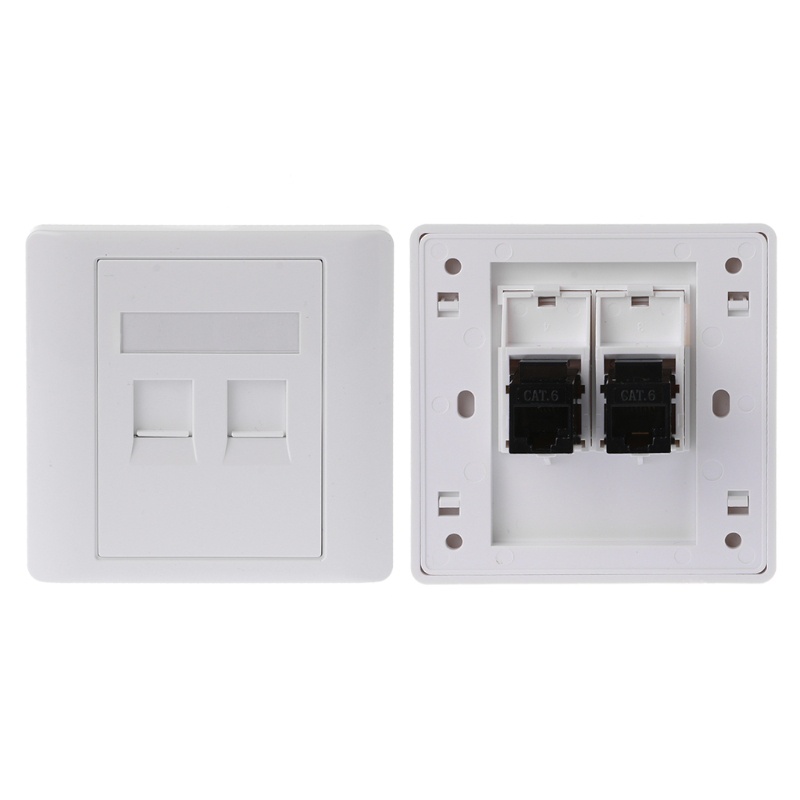 Bộ Chuyển Đổi Nguồn Điện LAN RJ45 2 Cổng Ethernet Gắn Tường