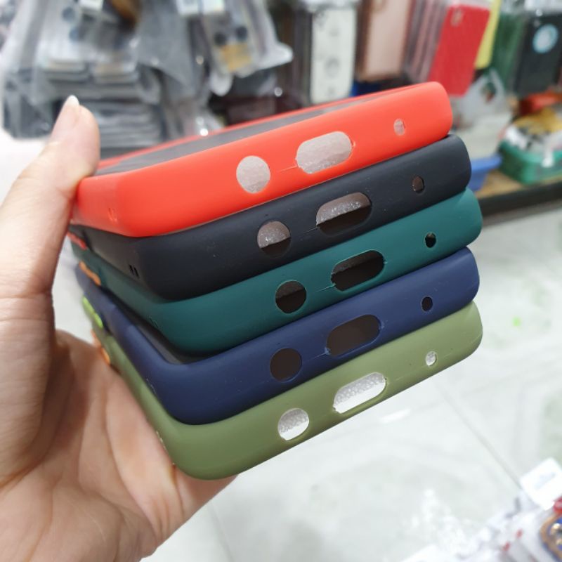 Ốp lưng Tecno Spark 7 dẻo viền màu chống bẩn lưng nhám có bảo vệ camera