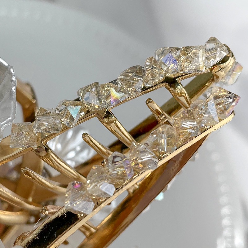 Kẹp Tóc Kim Loại Hình Hoa Và Cá Mập Đơn Giản Phong Cách Hàn Quốc