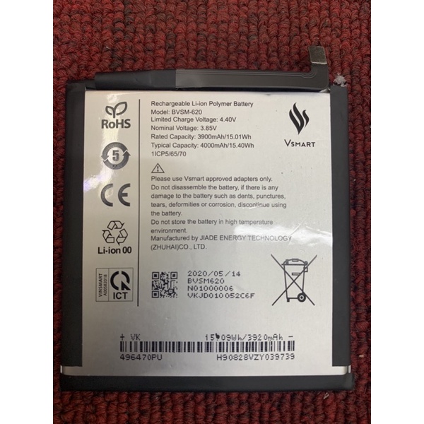 Pin Vsmart Live zin chính hãng