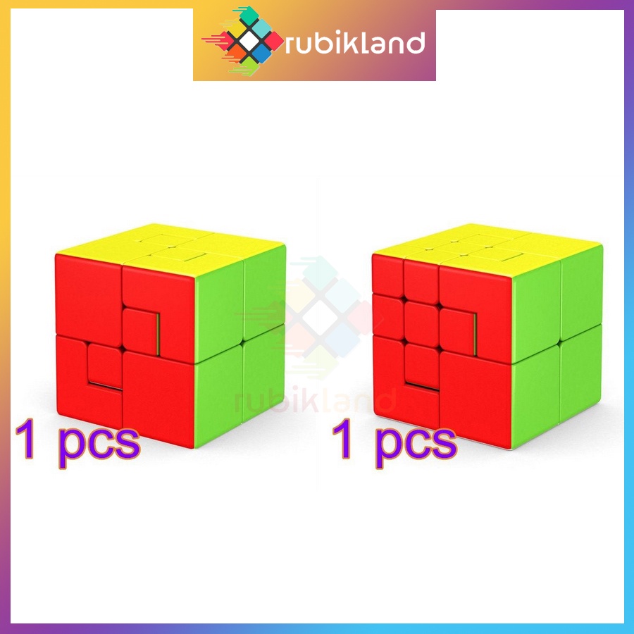 Rubik MoYu MeiLong Puppet Cube Rubic Biến Thể 2x2 Cực Độc Đồ Chơi Trí Tuệ Trẻ Em